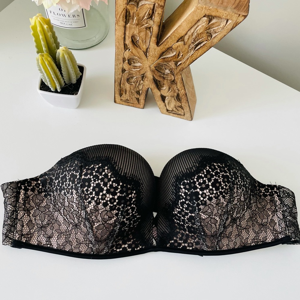 Lace strapless Victoria's secret bombshell bra